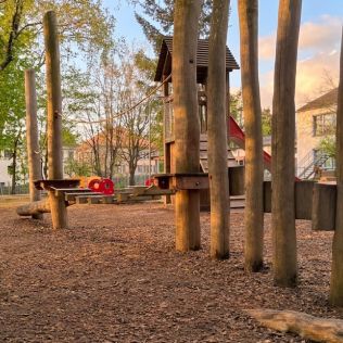 Garten mit Bewegung Parcours