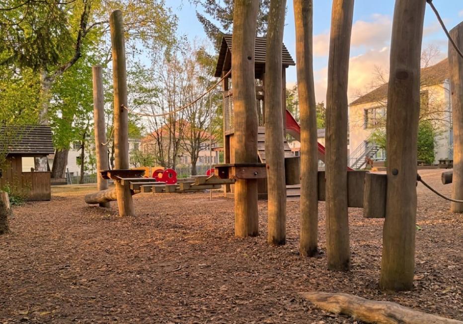 Garten mit Bewegung Parcours
