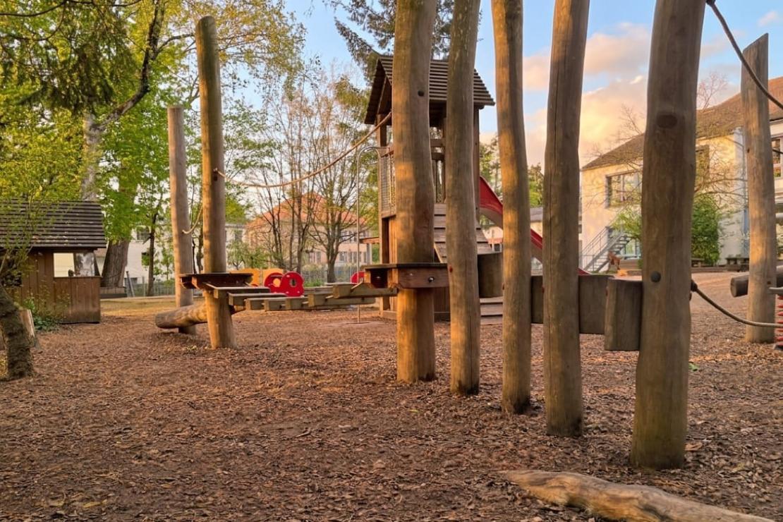 Garten mit Bewegung Parcours