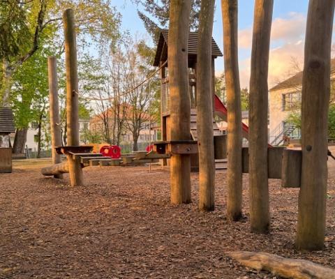 Garten mit Bewegung Parcours
