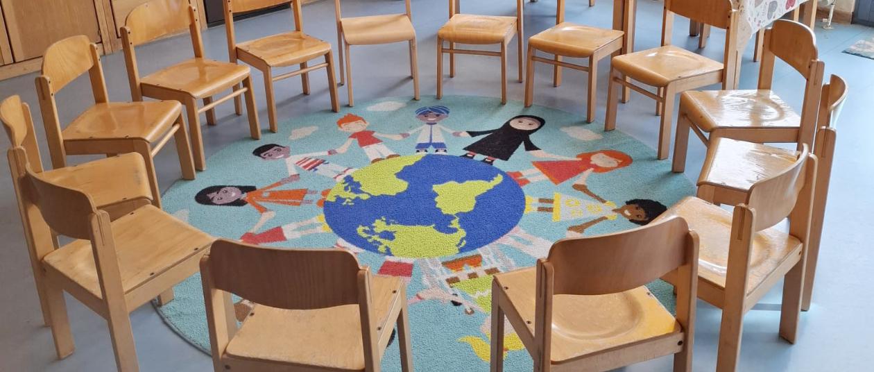 Stuhlkreis im Gruppenraum